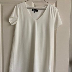 Lulu's Freestyle White Shift Dress